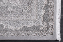 Lade das Bild in den Galerie-Viewer, Senfony Orientalischer Teppich mit Bordüre Grau/Beige
