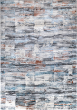 Lade das Bild in den Galerie-Viewer, Harmony Designer Teppich Kurzflor Abstraktes Muster Grau/Terra
