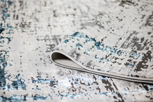 Lade das Bild in den Galerie-Viewer, Harmony Designer Teppich Kurzflor Abstrakt Grau/Blau
