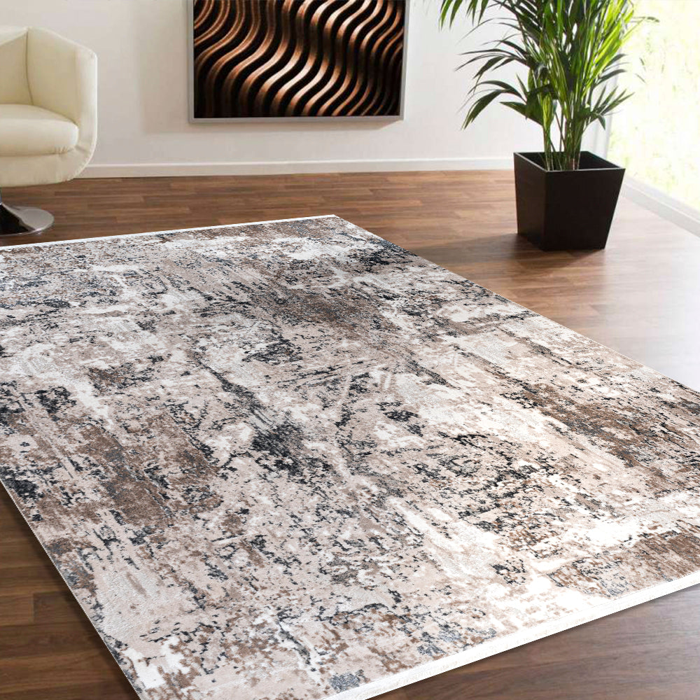 Designer wohnzimmer Teppich Abstrakte Musterung Modern Grau