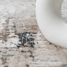 Lade das Bild in den Galerie-Viewer, Designer Teppich Abstrakte Musterung Modern Grau Cream
