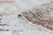 Lade das Bild in den Galerie-Viewer, Aqua Designer Teppich Abstrakte Musterung Modern Grau
