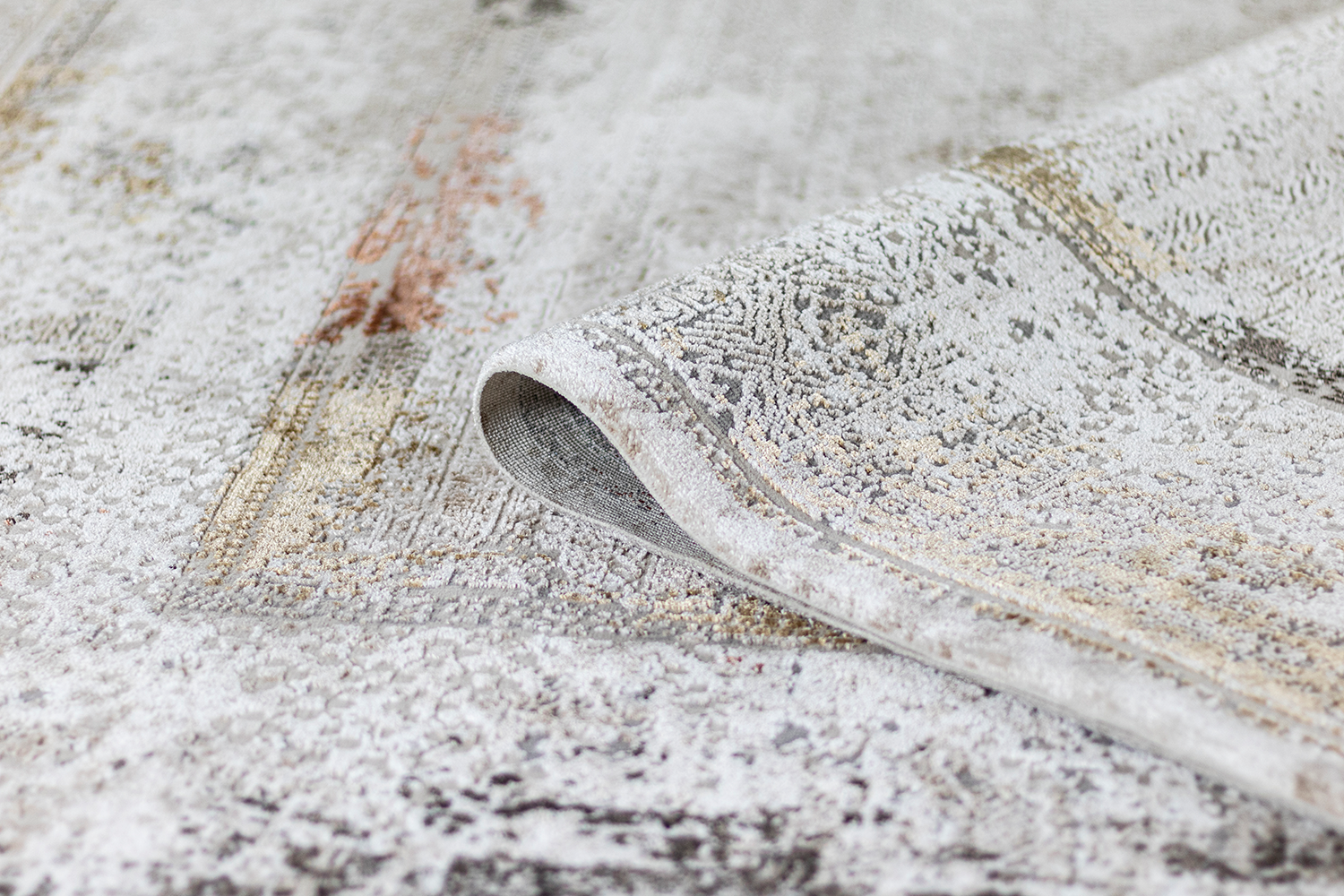 Aqua Designer Orange Carpetilla Modern Teppich – Orientalisch Beige