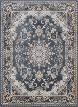 Lade das Bild in den Galerie-Viewer, Shiraz Orientaler Teppich mit Bordüre Grau/Beige
